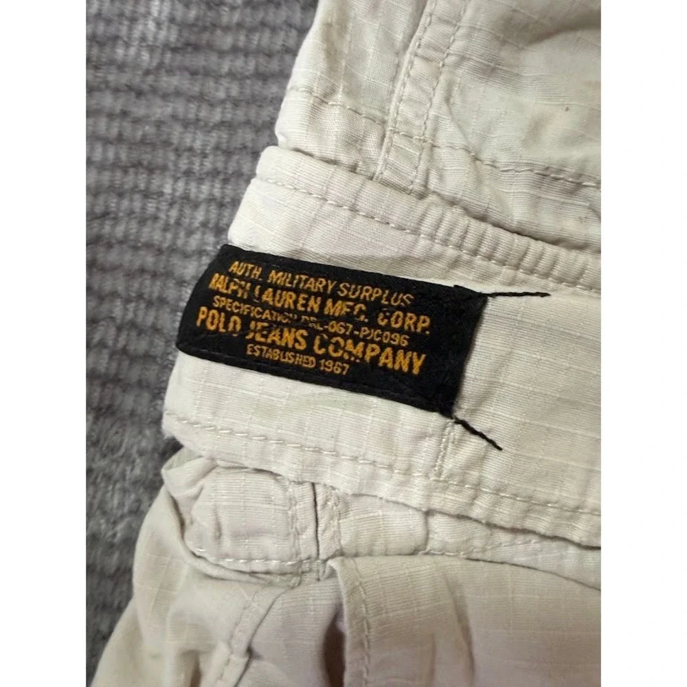 Polo Jeans Co Ralph Lauren Mens 40X11 Cargo Shorts Ripstop Military Paratropper